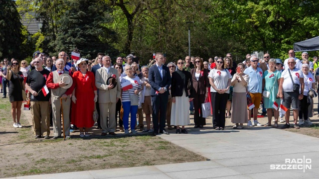 Fot. Robert Stachnik [Radio Szczecin] Uroczystość z okazji rocznicy uchwalenia Konstytucji 3 Maja [WIDEO, ZDJĘCIA]
