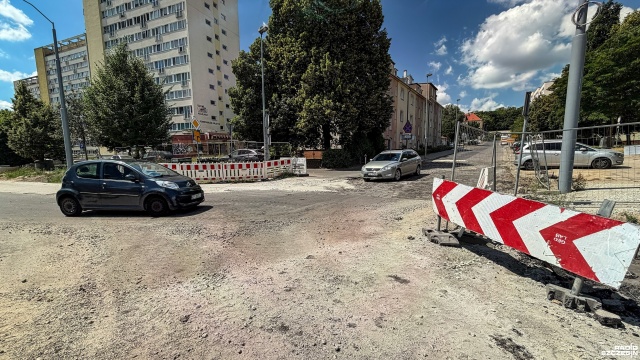 Fot. Wojciech Ochrymiuk [Radio Szczecin] Od niedzieli kolejne zmiany drogowe na Pomorzanach [WIDEO, ZDJĘCIA]