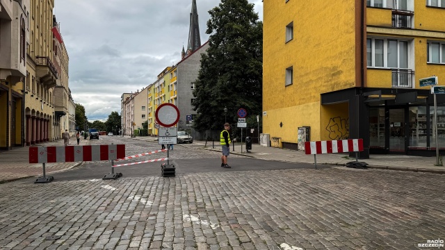 Fot. Wojciech Ochrymiuk [Radio Szczecin] Ważna zmiana organizacji ruchu w centrum Szczecina [ZDJĘCIA]