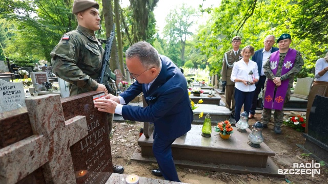 Fot. Robert Stachnik [Radio Szczecin] Szczecin uczci 82. rocznicę wybuchu Powstania Warszawskiego [ZDJĘCIA]