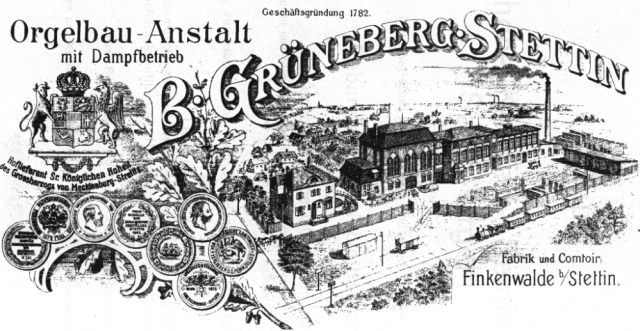Logo fabryki B·Grüneberg·Stettin Instrumenty dęte na Festiwalu Grünebergów [ZDJĘCIA]