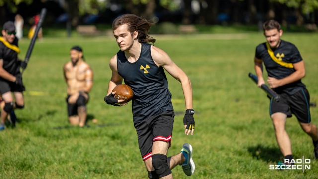 Fot. Robert Stachnik [Radio Szczecin] Rugby, szermierka i... zbijak, czyli warsztaty z gry w juggera [WIDEO, ZDJĘCIA]