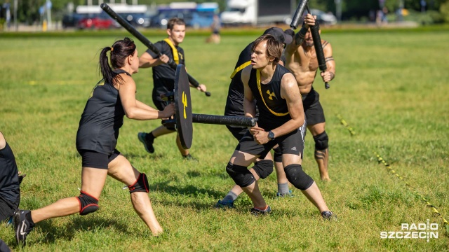 Fot. Robert Stachnik [Radio Szczecin] Rugby, szermierka i... zbijak, czyli warsztaty z gry w juggera [WIDEO, ZDJĘCIA]
