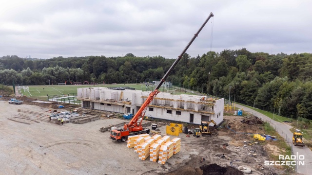 Fot. Robert Stachnik [Radio Szczecin] Piłkarze Arkonii Szczecin poczekają na nowy stadion do października [WIDEO, ZDJĘCIA]