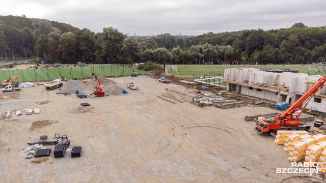 Fot. Robert Stachnik [Radio Szczecin] Piłkarze Arkonii Szczecin poczekają na nowy stadion do października [WIDEO, ZDJĘCIA]