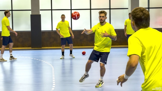 Fot. Wojciech Ochrymiuk [Radio Szczecin] Pierwszy trening szczypiornistów Sandry SPA Pogoni w nowym SDS [WIDEO, ZDJECIA]