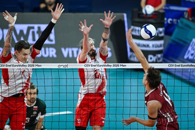 Fot. PAP/Darek Delmanowicz Polscy siatkarze w ćwierćfinale ME [ZDJĘCIA]