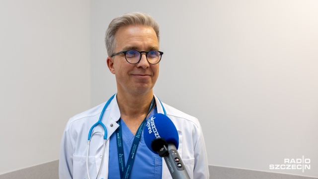 Rafał Becht. Fot. Robert Stachnik [Radio Szczecin] Tłumy na badaniach profilaktycznych w szpitalu przy Unii Lubelskiej [ZDJĘCIA]