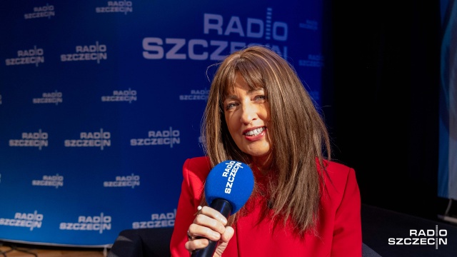 Agnieszka Kuchcińska - Kurcz. Fot. Robert Stachnik [Radio Szczecin] Debata "Przyszłość przeszłości" w Radiu Szczecin [ZDJĘCIA]