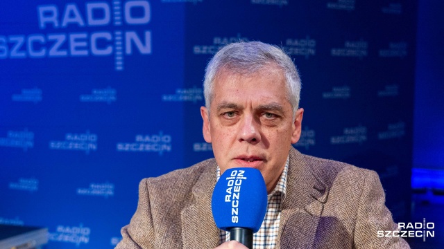 Marcin Majewski. Fot. Robert Stachnik [Radio Szczecin] Debata "Przyszłość przeszłości" w Radiu Szczecin [ZDJĘCIA]
