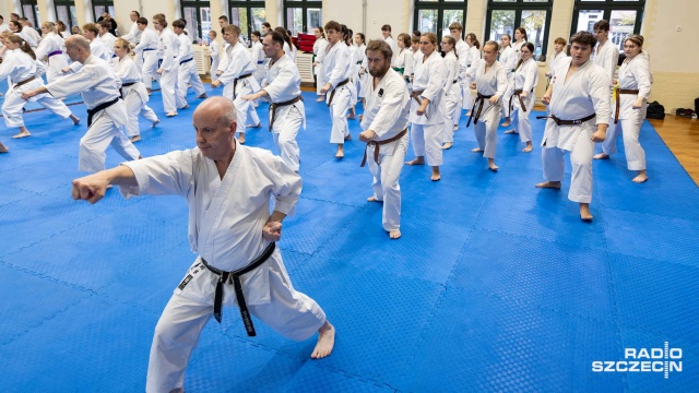 Fot. Robert Stachnik [Radio Szczecin] Treningi karate z senseiem Masamichim Otsuką z Japonii [ZDJĘCIA]
