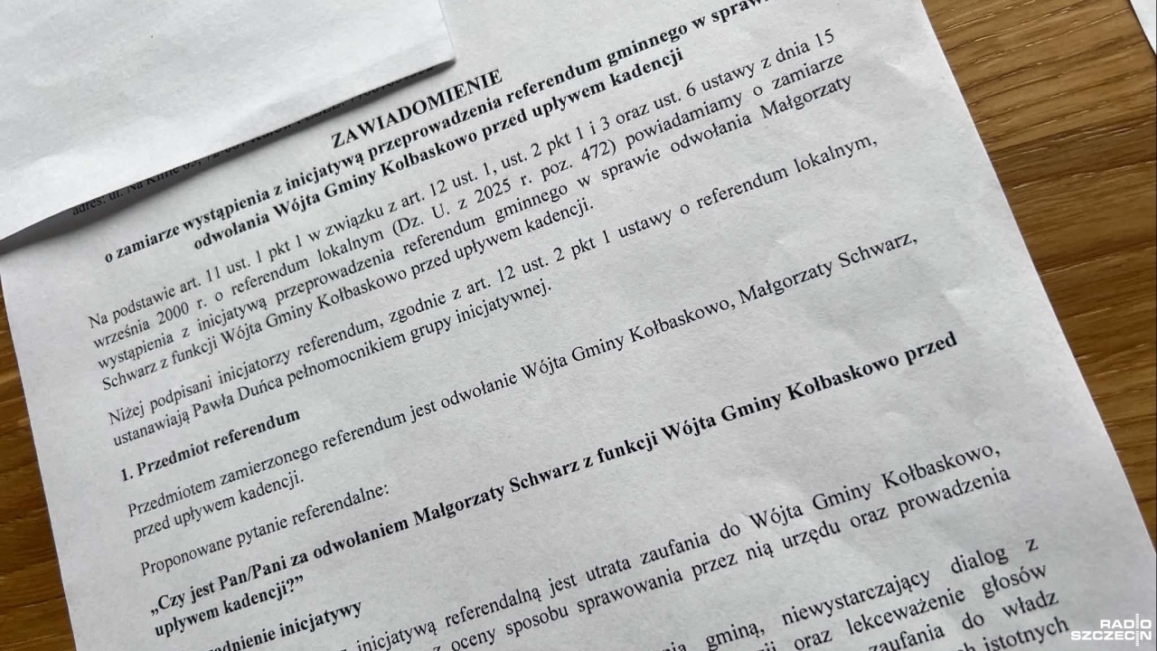 Referendum stało się faktem. Rusza zbiórka podpisów ws. odwołania wójt Kołbaskowa