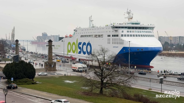 O godz. 15 rozpocznie się ceremonia związana z chrzcinami promu Jantar Unity. Jednostka od czwartku cumuje przy Wałach Chrobrego w Szczecinie.