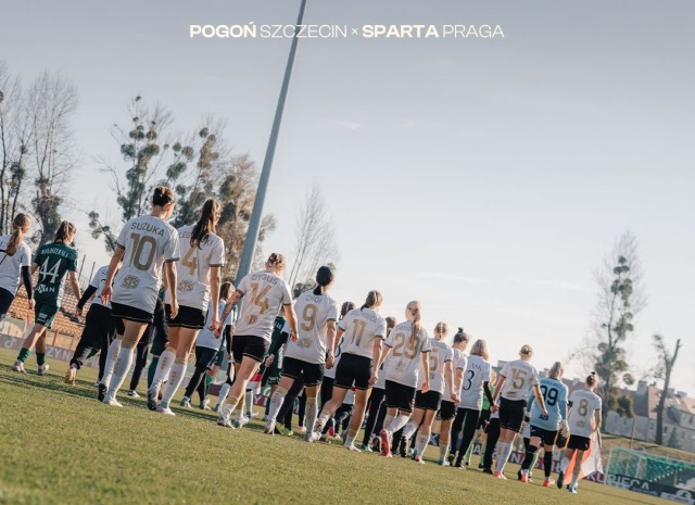 Piłkarki nożne Pogoni zremisowały z wielokrotnym mistrzem Czech Spartą Praga 2:2 w sparingowym meczu rozegranym w Lubinie.