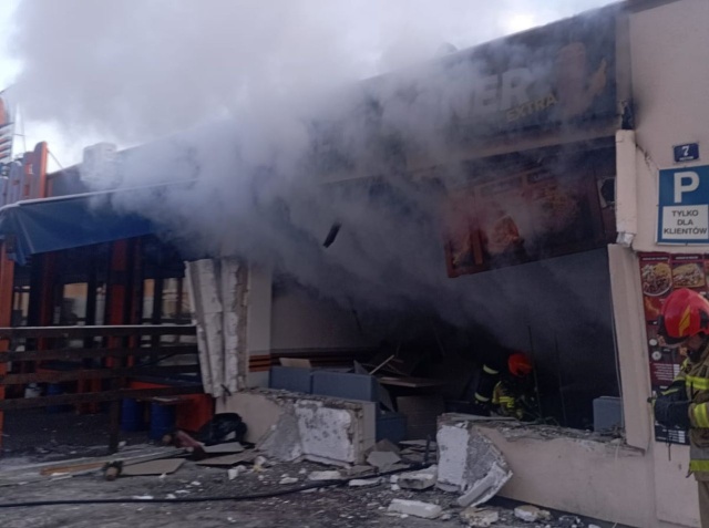 Jedna osoba została poszkodowana w pożarze lokalu gastronomicznego w Drawsku Pomorskim.