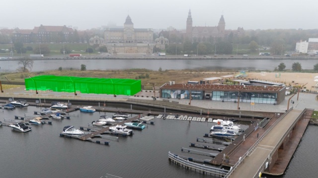 Nowe miejsca postojowe, nowy budynek, a także czyszczenie i pogłębienie akwenu - marina przy Wyspie Grodzkiej w Szczecinie ma nabrać nowego kształtu w planach jest jej rozbudowa.