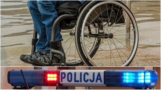 Szczecińska policja poszukuje zaginionego 26-letniego Dawida D. Zaginiony porusza się na wózku, ubrany był w czarną kurtkę, białą bluzę i ciemno-niebieskie spodnie dresowe.