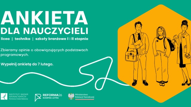 Do końca tygodnia nauczyciele szkół ponadpodstawowych mogą wypełniać ankiety dotyczące zmian w podstawach programowych.