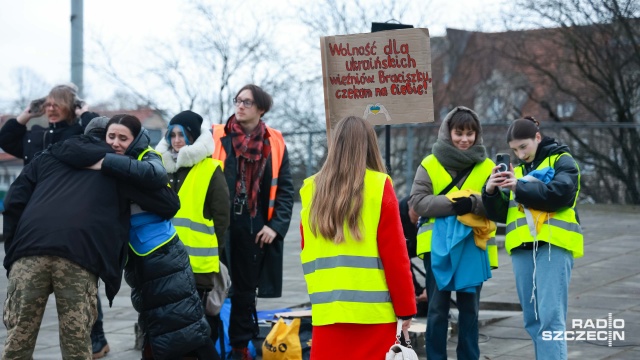Jesteśmy tutaj, by pokazać, że wojna nadal trwa - mówili uczestnicy Marszu dla Ukrainy.