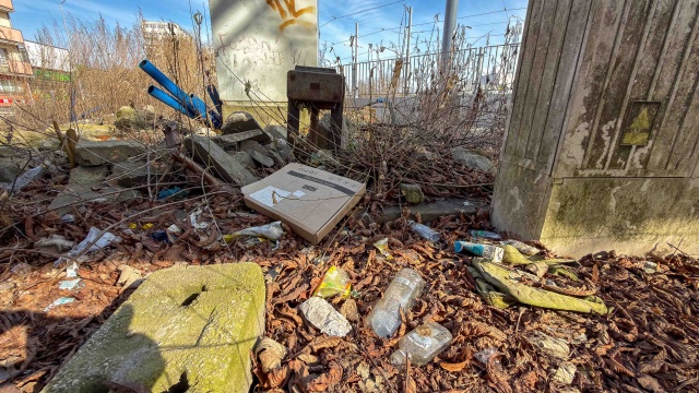 Mieszkańcy szczecińskich Pomorzan skarżą się na porozrzucane śmieci w rejonie wieżowców przy ulicy Budziszyńskiej.