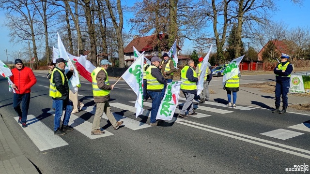 Rolnicy kolejny raz protestują. Tym razem w Krąpieli pod Stargardem