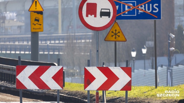 Łącznica prowadząca na Trasę Zamkową od ulicy Zygmunta Duczyńskiego w Szczecinie - od wtorku zostanie otwarta dla kierowców.