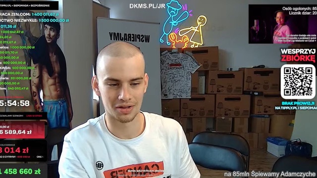 Kwota zbiórki influencera Łatwoganga na pomoc dzieciom chorującym na raka przekroczyła w sobotę 57 mln zł (w niedzielę o godz. 10 było to ponad 91 mln złotych). Każda złotówka zebrana na charytatywnym streamie zostanie przekazana Fundacji Cancer Fighters.