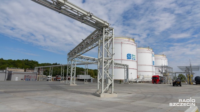 Terminal morski w szczecińskim porcie otwarty po przebudowie. Instalacja znajduje się w miejscu, gdzie wcześniej był terminal Andreas.