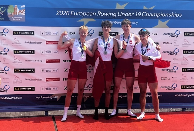 Wioślarze AZS Szczecin Adam Stański i Tomasz Król zostali wicemistrzami Europy juniorów do lat 19.
