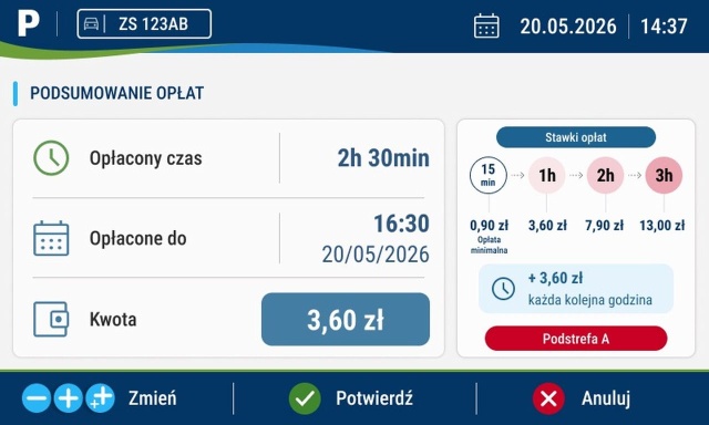 Nowe, bardziej intuicyjne parkomaty pojawią się w stolicy Pomorza Zachodniego.