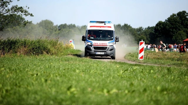 Do wypadku doszło w niedzielę na trasie samochodowego 82. Rajdu Polski w Zamarskach.