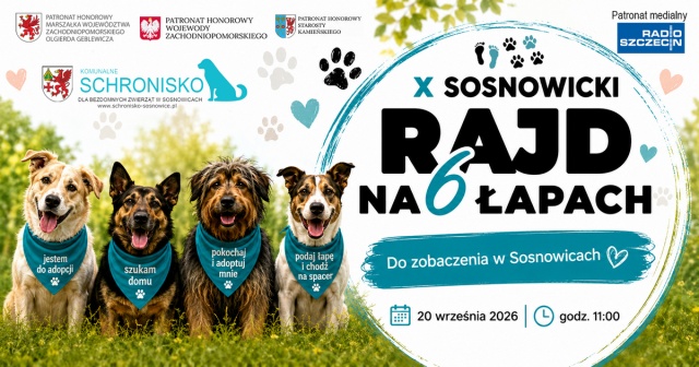 To będzie wielki festyn przyjaciół schroniska dla bezdomnych zwierząt w Sosnowicach. Ruszyły zapisy na 10. Sosnowicki Rajd na Sześciu Łapach.