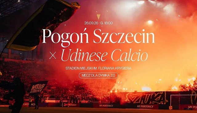 Piłkarze Pogoni zagrają z Udinese Calcio dla Roberta Dymkowskiego. To będzie wyjątkowy charytatywny mecz z którego większa część dochodu netto z organizacji spotkania zostanie przekazana dla ciężko chorego Roberta Dymkowskiego byłego piłkarza i trenera szczecińskiego klubu na realizacje jego aktualnych potrzeb.