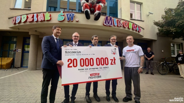 20 milionów złotych na onkologię dziecięcą w szczecińskim szpitalu przy Unii Lubelskiej. Uniwersytecka jedynka otrzyma pieniądze z fundacji Cancer Fighters.