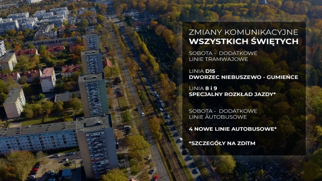 Kolejne zmiany w organizacji ruchu wprowadza - od soboty - Zarząd Dróg i Transportu Miejskiego w Szczecinie. Chodzi między innymi o okolice cmentarza w Zdrojach.