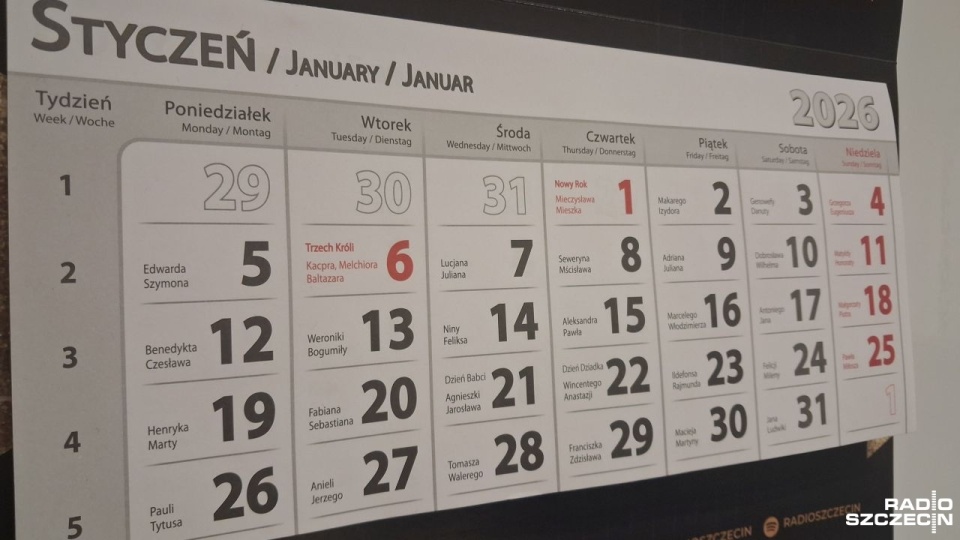 Sześć długich weekendów w nowym roku