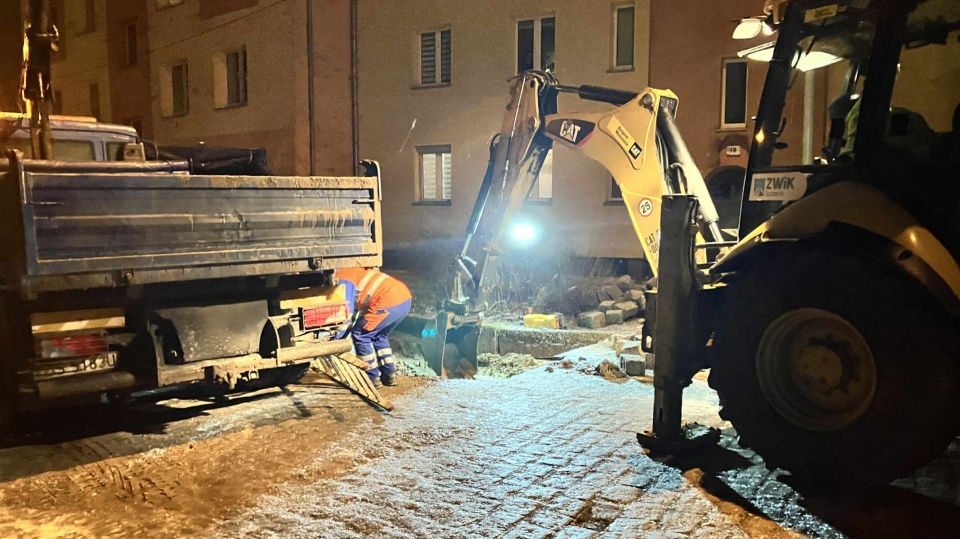 Prace przy ul. Druckiego-Lubeckiego. Fot. Michał Król [Radio Szczecin]