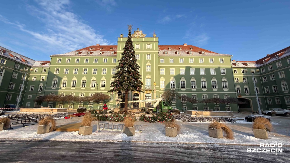 Choinka przed UM kończy sezon i schodzi ze sceny [ZDJĘCIA]