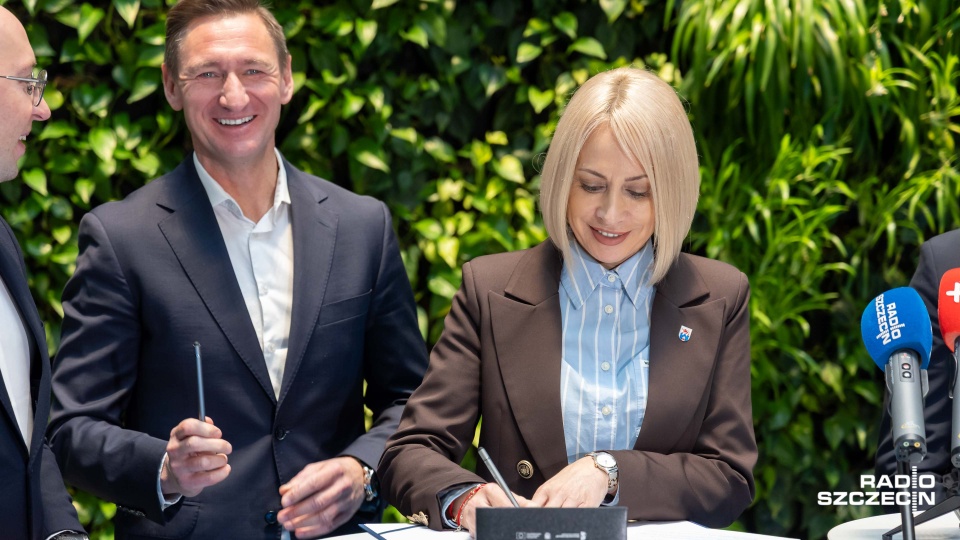 Olgierd Geblewicz, Marzena Podzińska. Fot. Robert Stachnik [Radio Szczecin]