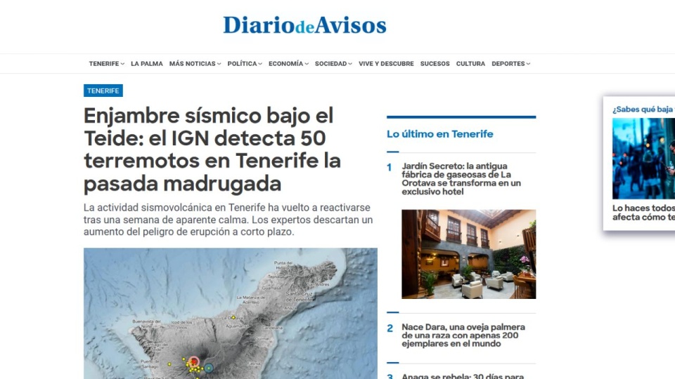 Do ostatniego wybuchu wulkanu Teide doszło w 850 roku. źródło: diariodeavisos.elespanol.com