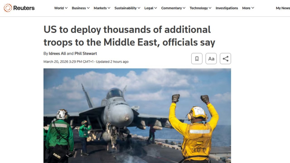 USA wysyła na Bliski Wschód tysiące marines