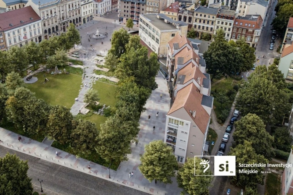 Zmiany przy Placu Orła Białego w Szczecinie