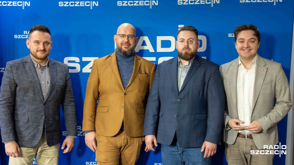 Mateusz Gieryga, Krzysztof Romianowski, Radosław Kopkiewicz, Michał Wójtowicz. Fot. Robert Stachnik [Radio Szczecin]