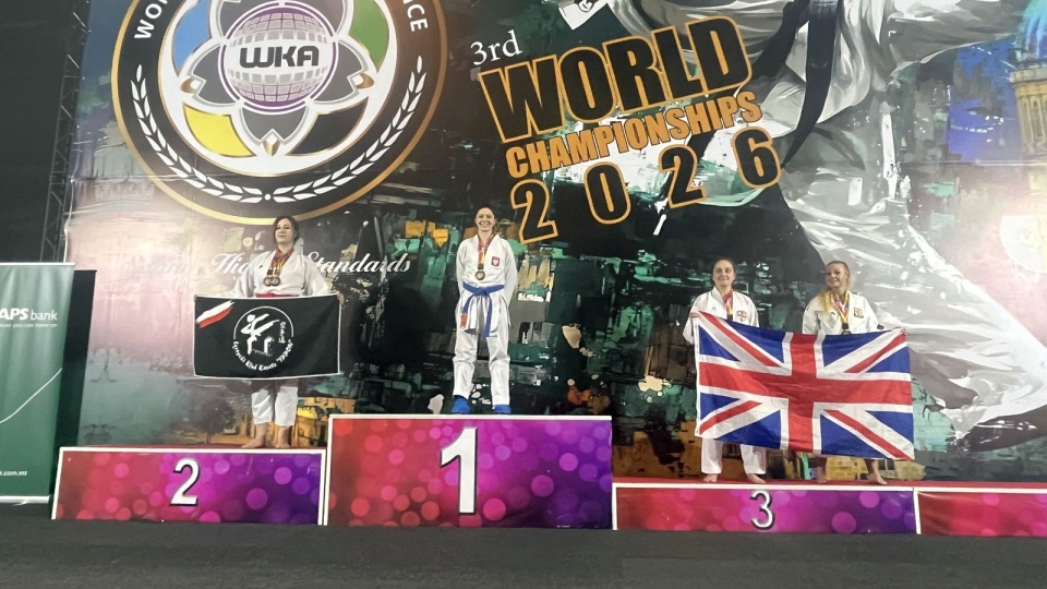 Natalia Bombolewska Mistrzynią Świata seniorek WKA w kumite shobu ippon seniorek. Fot. Klub Karate Bushikan