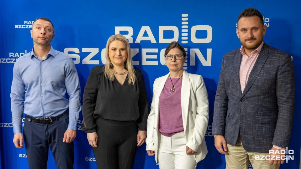 Joanna Kopeć, Maria Bochuń, Jakub Olszewski, Krzysztof Romianowski. Fot. Robert Stachnik [Radio Szczecin]