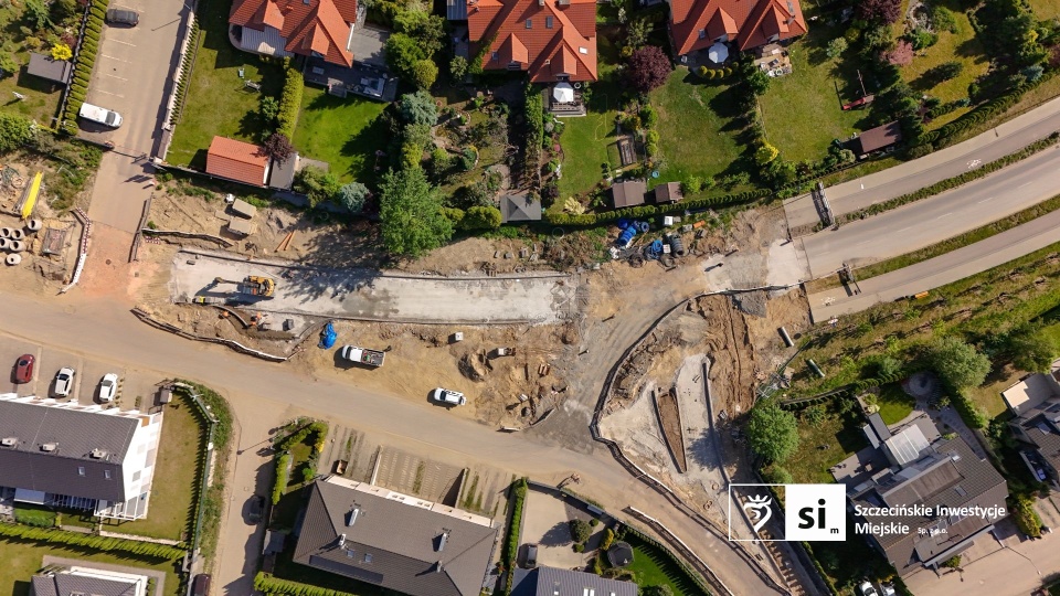 Prace na ul. Andersena w Szczecinie trwają na kilku odcinkach