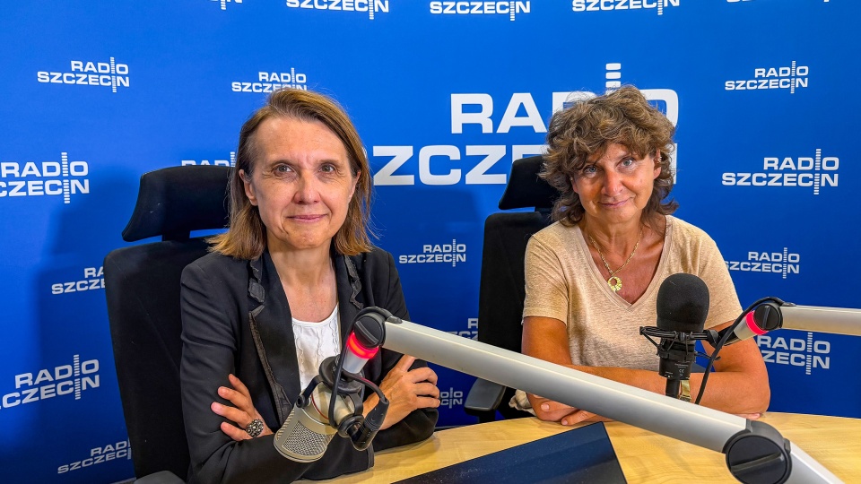 Hanna Wróblewska - była minister kultury oraz Bogna Świątkowska - dziennikarka, promotorka kultury. Fot. Wojciech Ochrymiuk [Radio Szczecin]