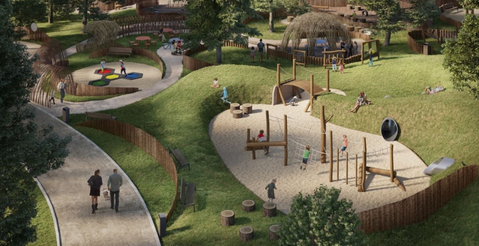 Park Pomorzański. Wizualizacje: UM Szczecin