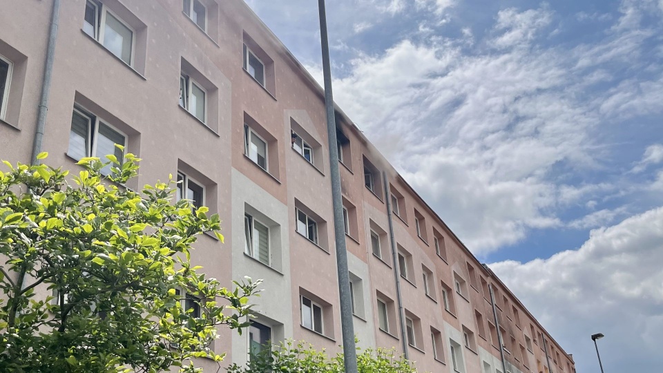 Pożar kamienicy na Pomorzanach