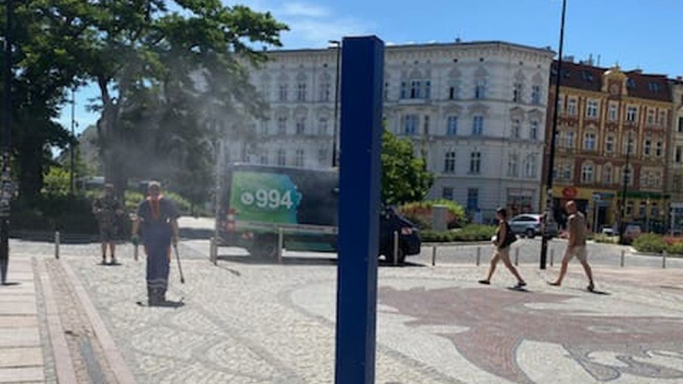 Upały w Szczecinie. Dodatkowe zraszacze już działają